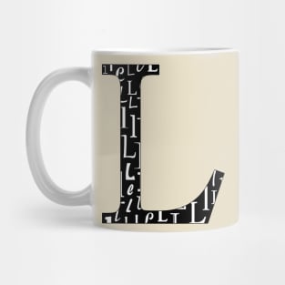 L Filled - Typography Mug